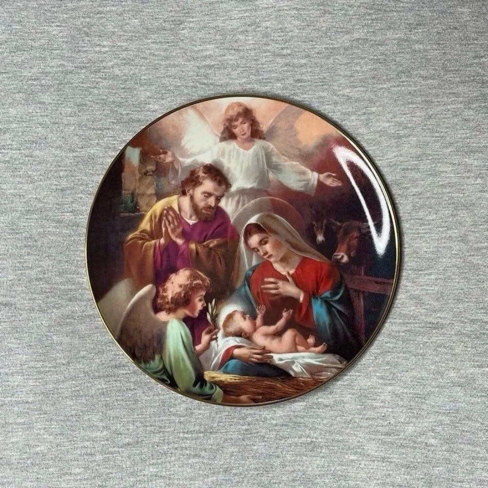 Bradford Exchange Angels Were Watching 1993 Jesus Collector's Plate